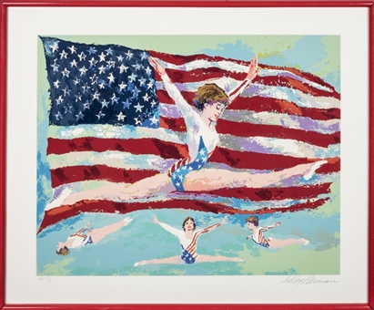 1985 Mary Lou Retton "Golden Girl" Limited Edition Artist Proof 15/80 Serigraph by LeRoy Neiman (Gallery COA)